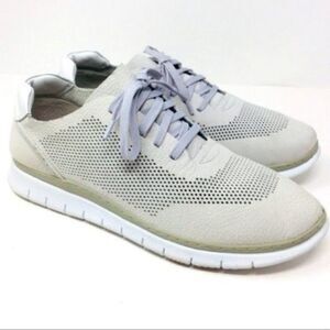Vionic Joey womans sneakers leather gray lace up W11 BoxB